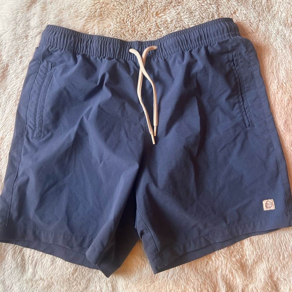 Marine Layer Men's 5” Saturday Sport Short Small Blue